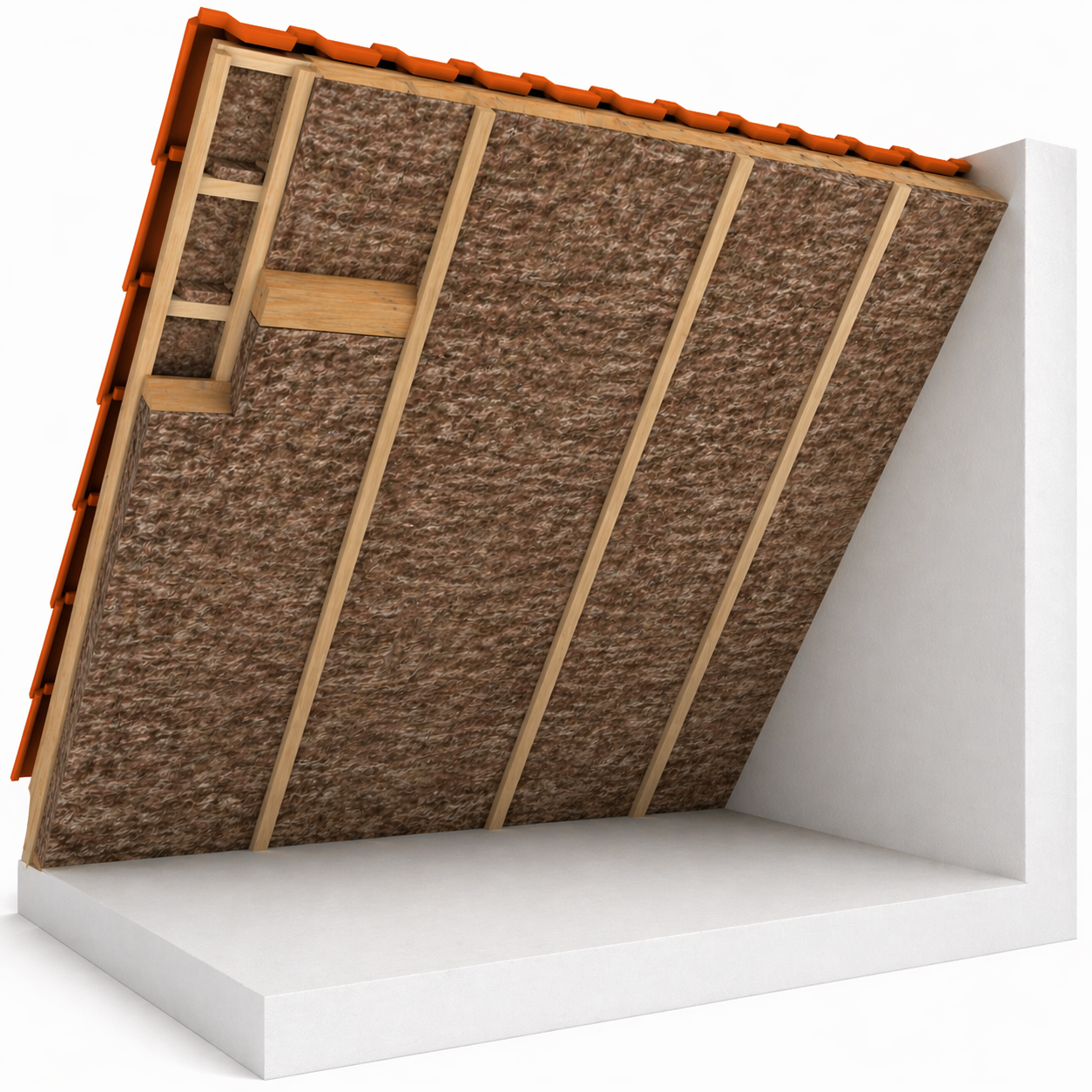 Zonder afwerking dak